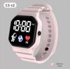 Digital Sports Watch Waterproof Electronic Watch Unisex LED Wrist Watch Battery Powered Birthday Gift for Boys Girls