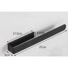Stainless Steel Towel Bar Holder with Hooks, Wall Mounted Bathroom Hand Towel Rack, Multi-Purpose Robe Hook Rack