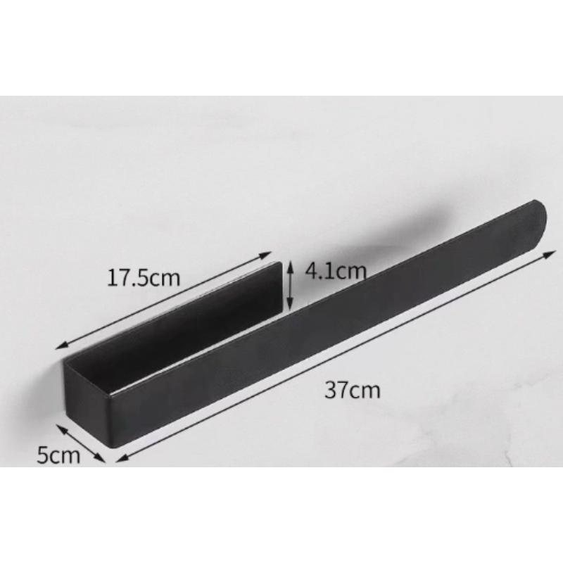 Stainless Steel Towel Bar Holder with Hooks, Wall Mounted Bathroom Hand Towel Rack, Multi-Purpose Robe Hook Rack