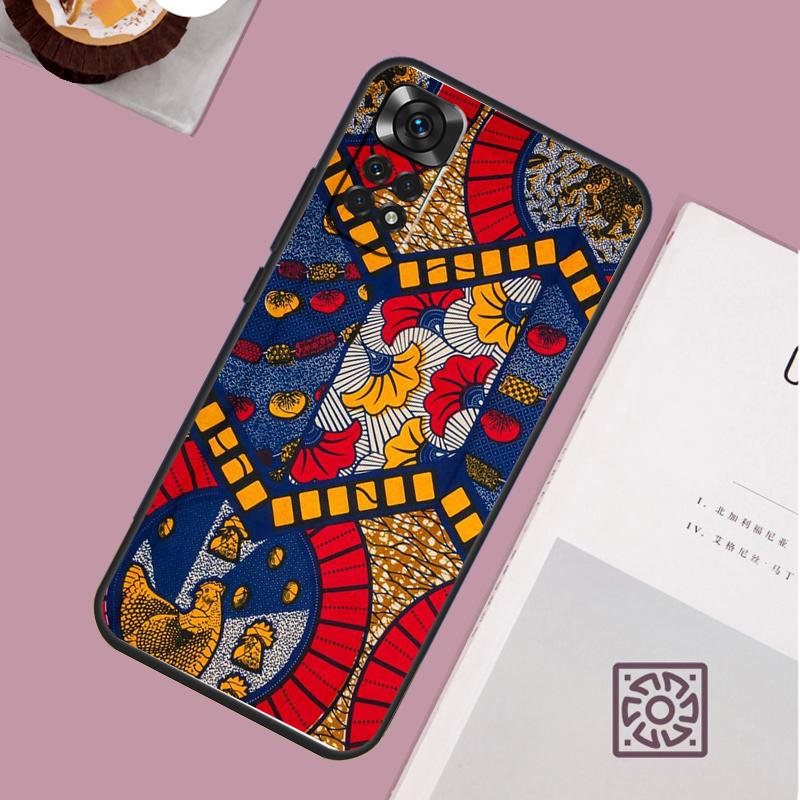 

African Wax Fabic Case For Xiaomi Redmi Note 14 13 12 11 10 15 Pro Plus Redmi 15 13 13C 10C 12C 14C 15C Cover Redmi 12 4G