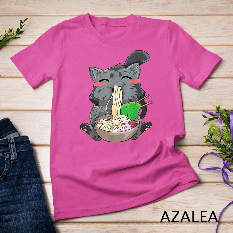 Cat Ramen Anime Kawaii Neko Gift T-Shirt Unisex T-shirt 6 XL