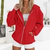 Women's Fashionable Casual Solid-color Long-sleeved Pullover Hooded Jacket