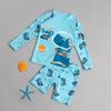 Toddler Cartoon Sun Protection Swimsuit With Quickdry Polyester For Water Sports