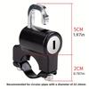 Universal Metal Motorcycle Helmet Lock, Anti-Theft Fixed Lock, Multi-Functional Electric Safety Motorcycle Accessory