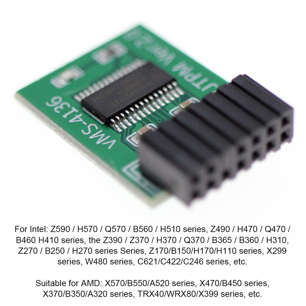 TPM 2.0 Module 12/14/18/20PIN Encryption Security Module Remote Card Replacement TPM 2.0 Encryption Security Module Remote Card