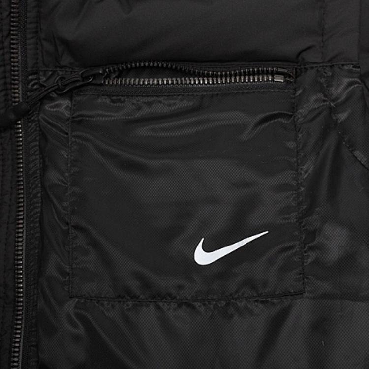 Nike Bunda dámská s logem, slim fit, teplá, péřová, černá 547828-010