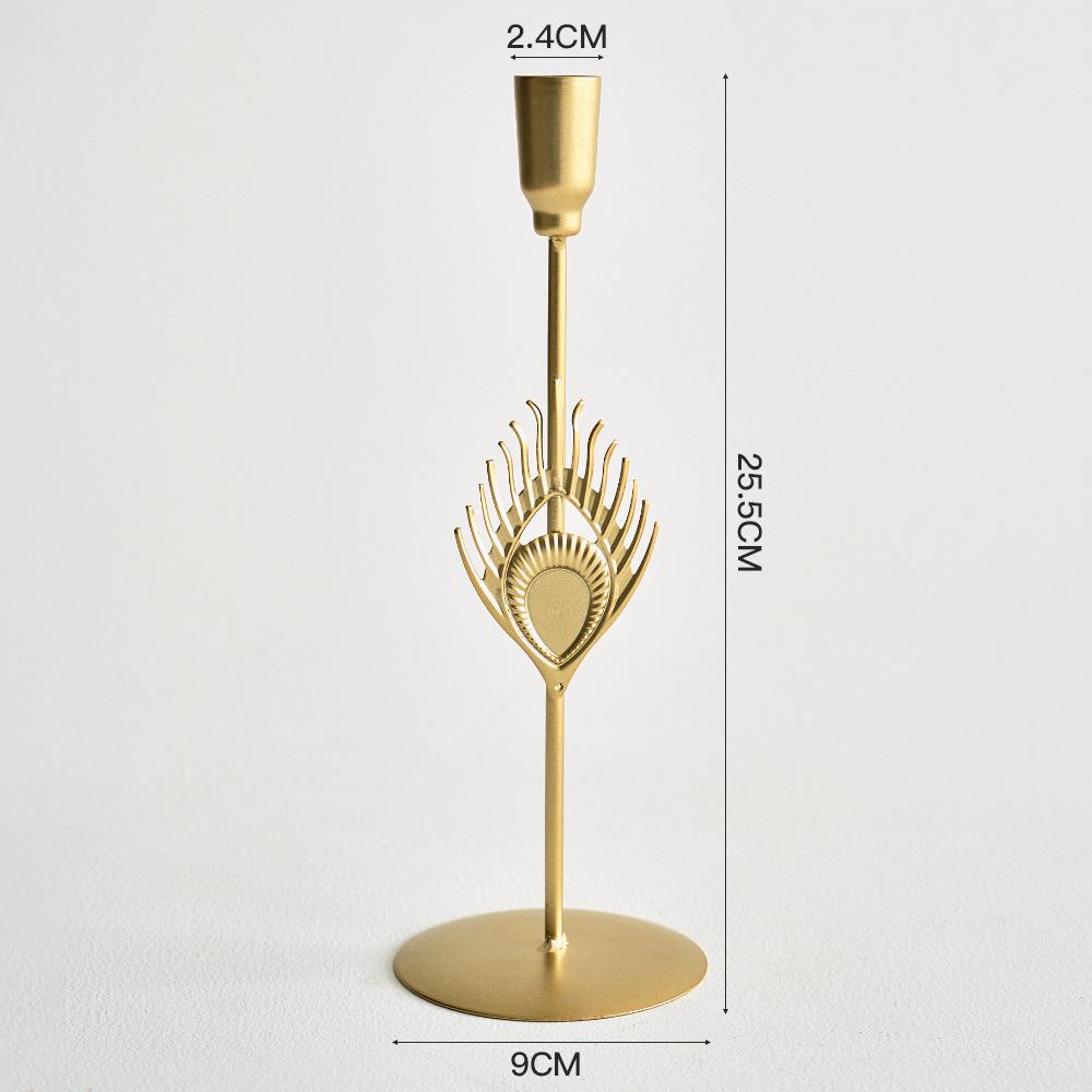 Domowe Światło Luksusowe Retro Rekwizyty na Romantyczną Kolację przy Świecach Dekoracja Stołu Świeczniki Ozdoby