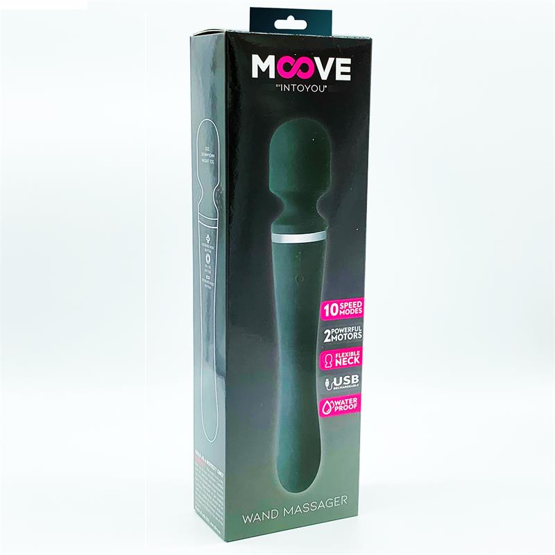 2 In 1 Black Silicone Massager