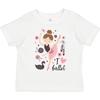 Inktastic Ballerina Ich Liebe Ballett Tanz Kleinkind T-Shirt Tänzerin Zehen Kleidung Kind