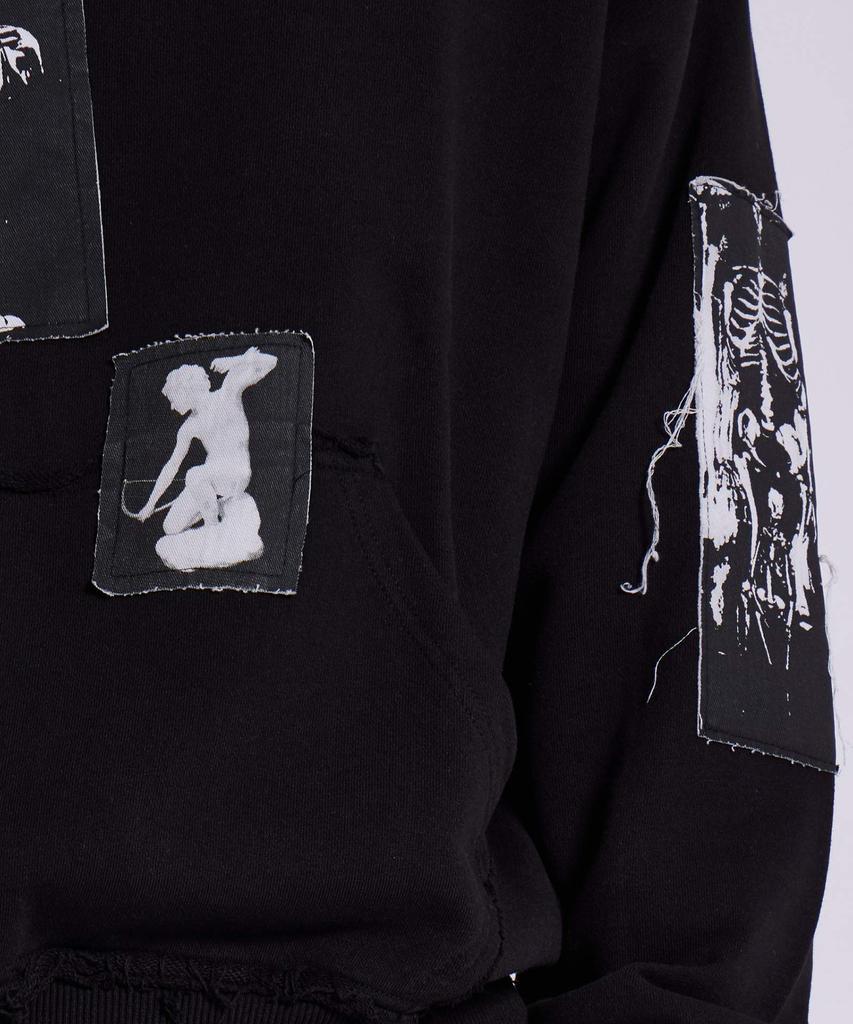 (U) Black Devoted Patch Hoodie
