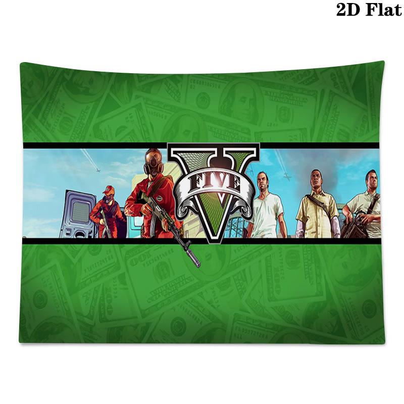 Gta Wall Tapestry Aesthetic Wall Hanging Printed Fabric Blanket Decorative Tapestries for Bedroom Living Room Home Decor