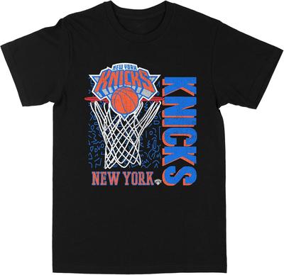 Philcos NBA New York Knicks NY Knicks 90s Black T-Shirt