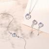 Tancise 925 Sterling Silver Classic Women Necklace Pendant Zircon Fashion Gift
