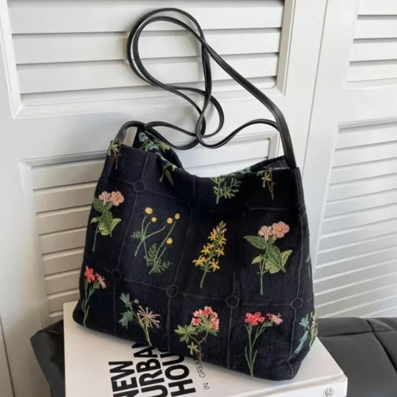 2026 New Models Silk Jacquard Fashiable Minimalist Bag New Chinese Style Retro Bag Single Shoulder Diagal Cross Women's Bag