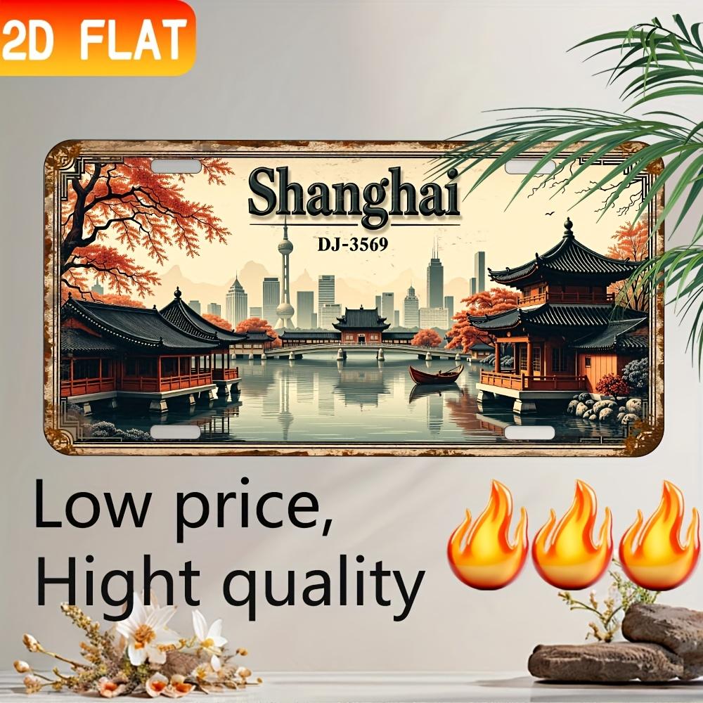 D Flat pc Vintage Aluminum Wall Decor SignIndustrial Style HD UV Printed Metal Art for Bar Cafe Restaurant Home