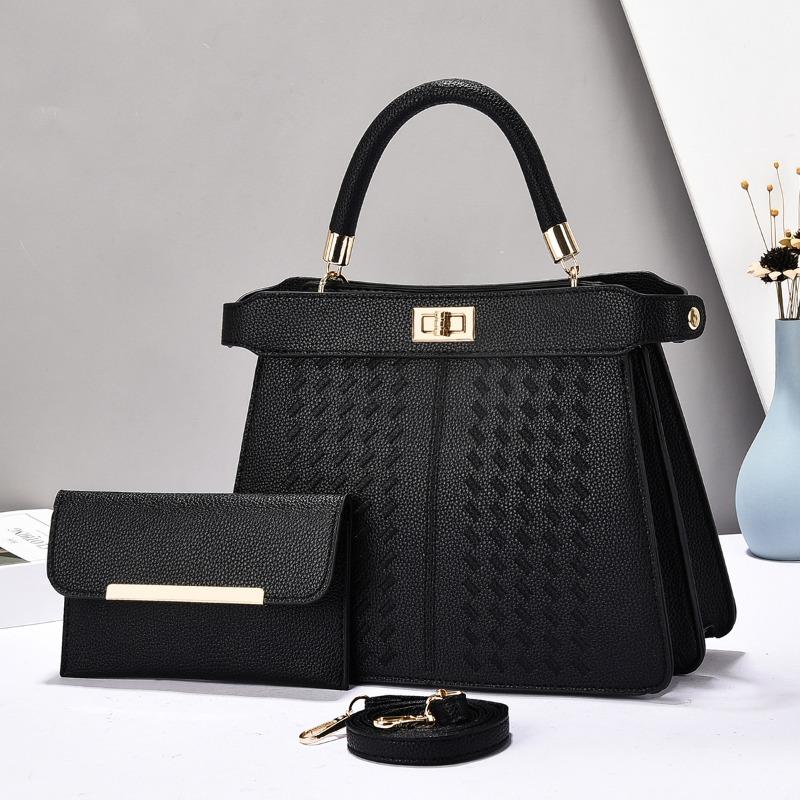 

Women s bag new tote bag women s high-end sense large-capacity fashion single shoulder oblique span large bag чёрный