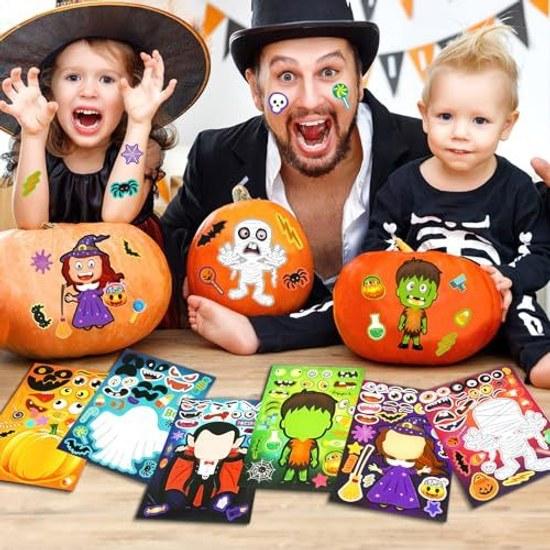 Halloween stickers bulk 24 pieces seals large play