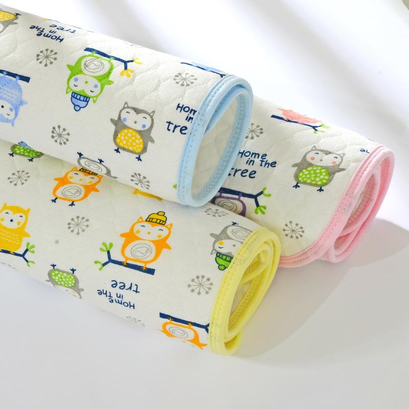 Baby Breathable Washable Baby Diaper Pad Cartoon Print Waterproof Aunt Pad Nursing Pad Baby Products