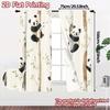 2pcs   2D FLAT PRINTING Curtains (Without Rod) PandaClimbers Chic Chic Curtains Polyester Curtains Versatile All Perfect for