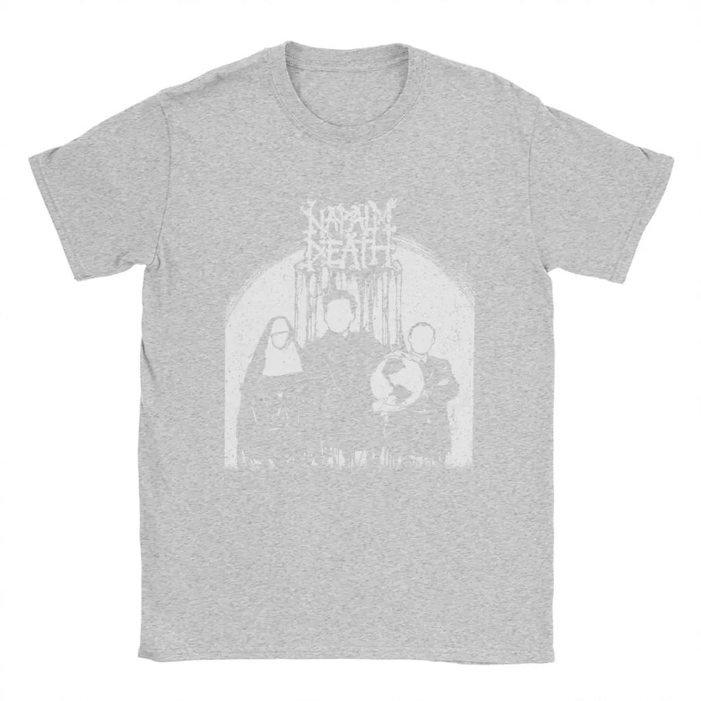 Napalm Death T Shirts Men's Pure Cotton Unique T-Shirt Crewneck Tees Short Sleeve Tops Plus Size
