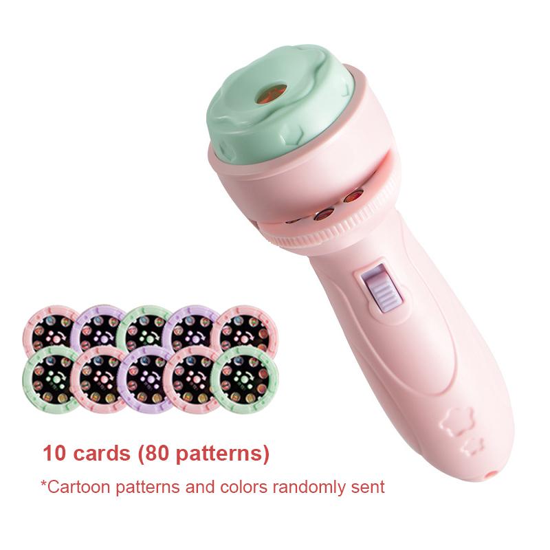 Projector flashlight Early education educational development toy children's enlightenment luminous toy cartoon pattern projector