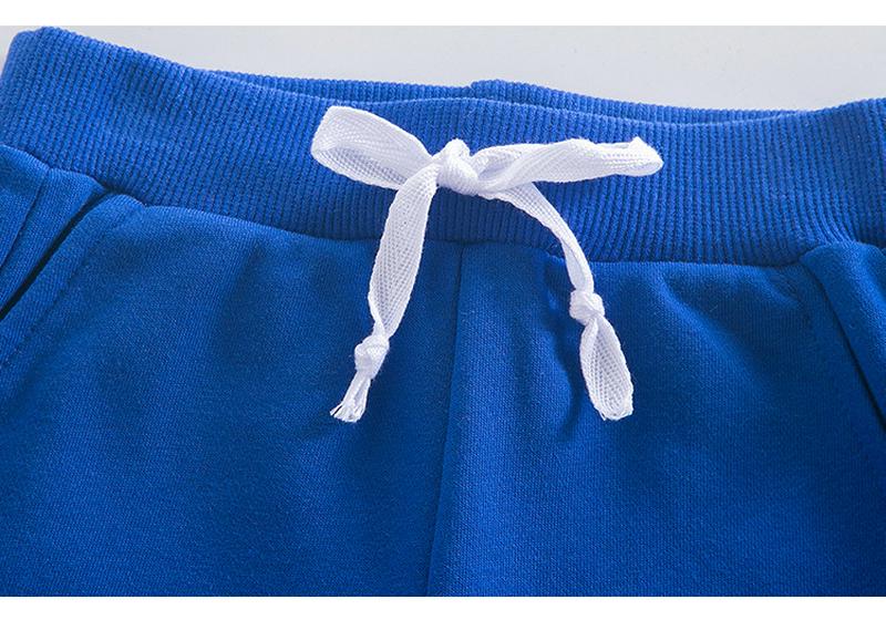 Unisex Toddler & Child Summer Casual Shorts, Solid Color, Mid-Length, Customizable Print Patterns, Trendy Five-Point Design.