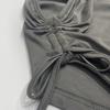 Summer Women's One-Shoulder Vest Drawstring Short Skirt Set