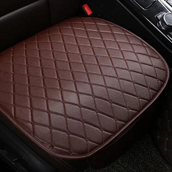 PU Leather Car Seat Cover Universal Auto Chair Front Rear Back Waterproof Cushion Protector Four Season Accessories Interior