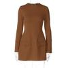European Style Women's Winter 2025 Waist-Cinching Slim Dress