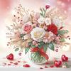5D DIY Partial Special Shaped Drill Diamond Painting Kit Love Heart Decor30x30cm