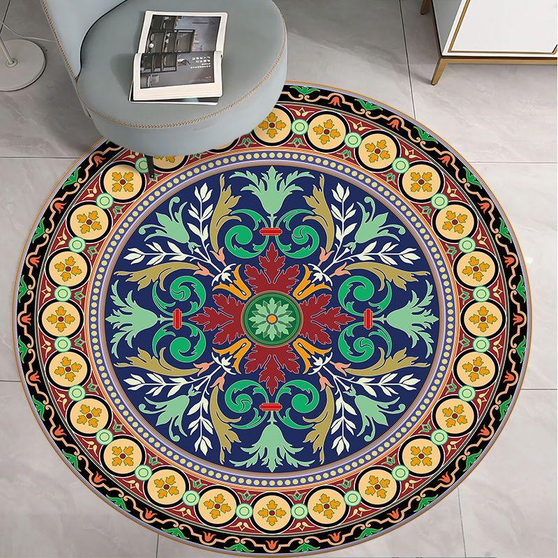 Round Carpet for Living Room Bed Room Floor Carpets Home Decor 3D Printed Rugs Anti-slip Mat