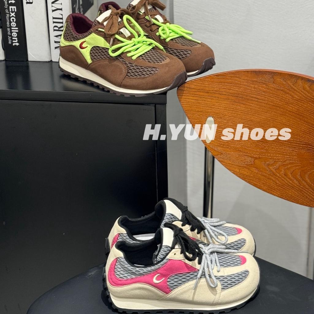 Tide brand 2025 new mesh breathable casual sports shoes women's light Forrest Gump running training shoes non-slip hiking shoes