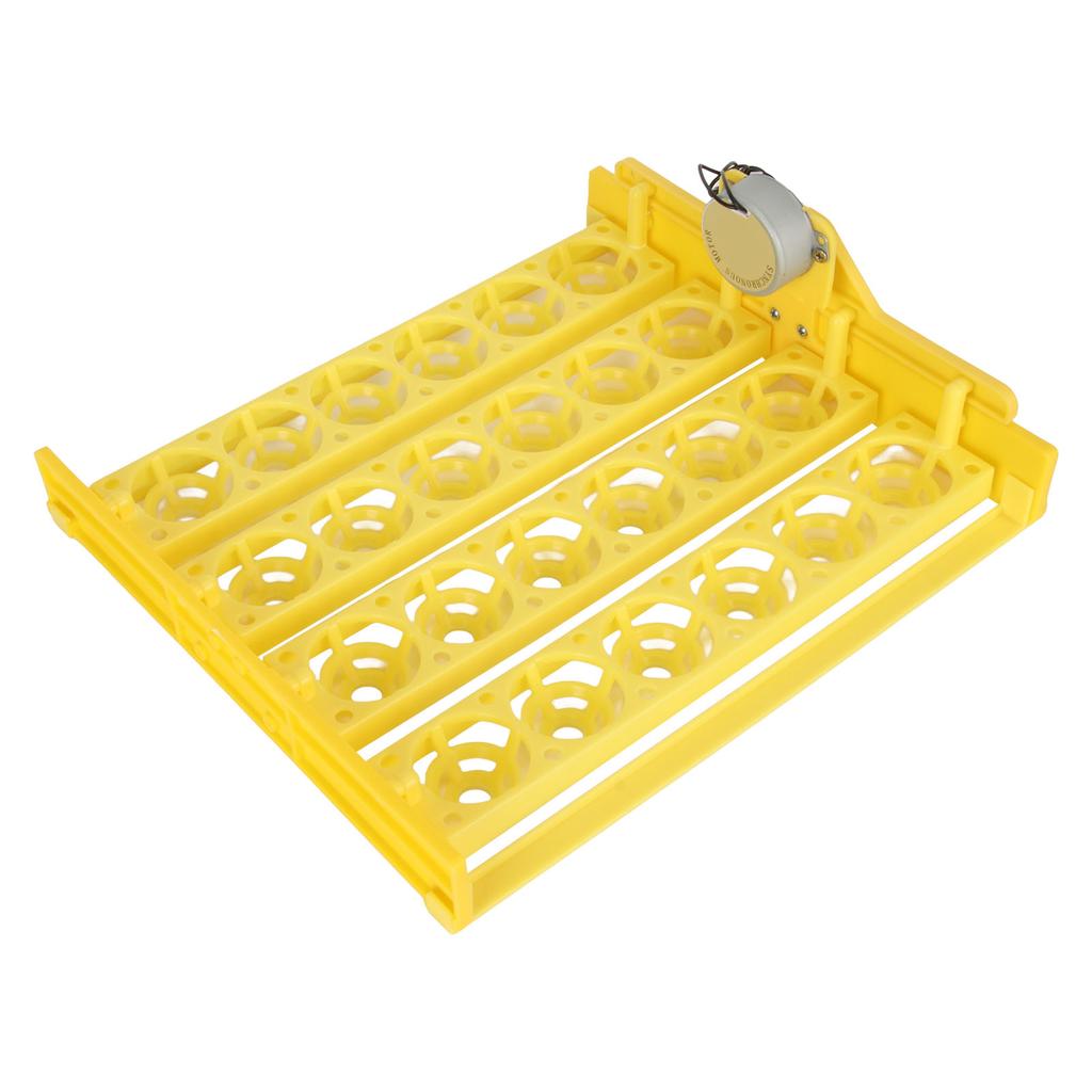 Egg Turning Tray Professional 24 Eggs Capacity Efficient Quiet Egg Incubation Tray for Duck Chicken Peacock Goose AC12V