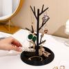 1pc Detachable Jewelry Storage Rack Plastic Creative Tree Shaped Decoration Hanging Necklace Bracelet Ring Earring Organizer