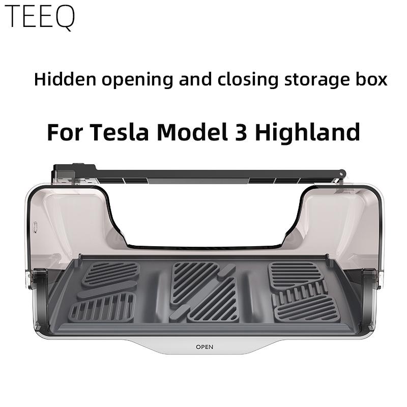 Under-Screen Hidden Storage Box For Tesla Model 3 Highland 2019-2025 Model Y Private Storage box under screen Accessories