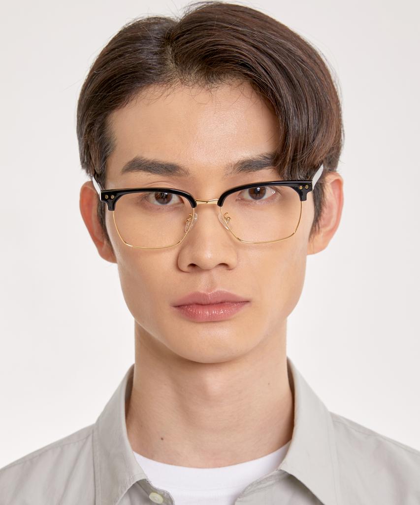 Eseubika Blake-C01 Blue Light Browline Glasses