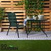 Garden Chair, Metal, Terrace, Balcony, Armchair, Terrace, Balcony, Green X2