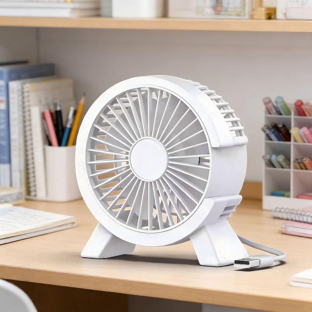 Flash Sale: Portable Mini Desktop Fan - Silent, Powerful Wind for Dorm Use