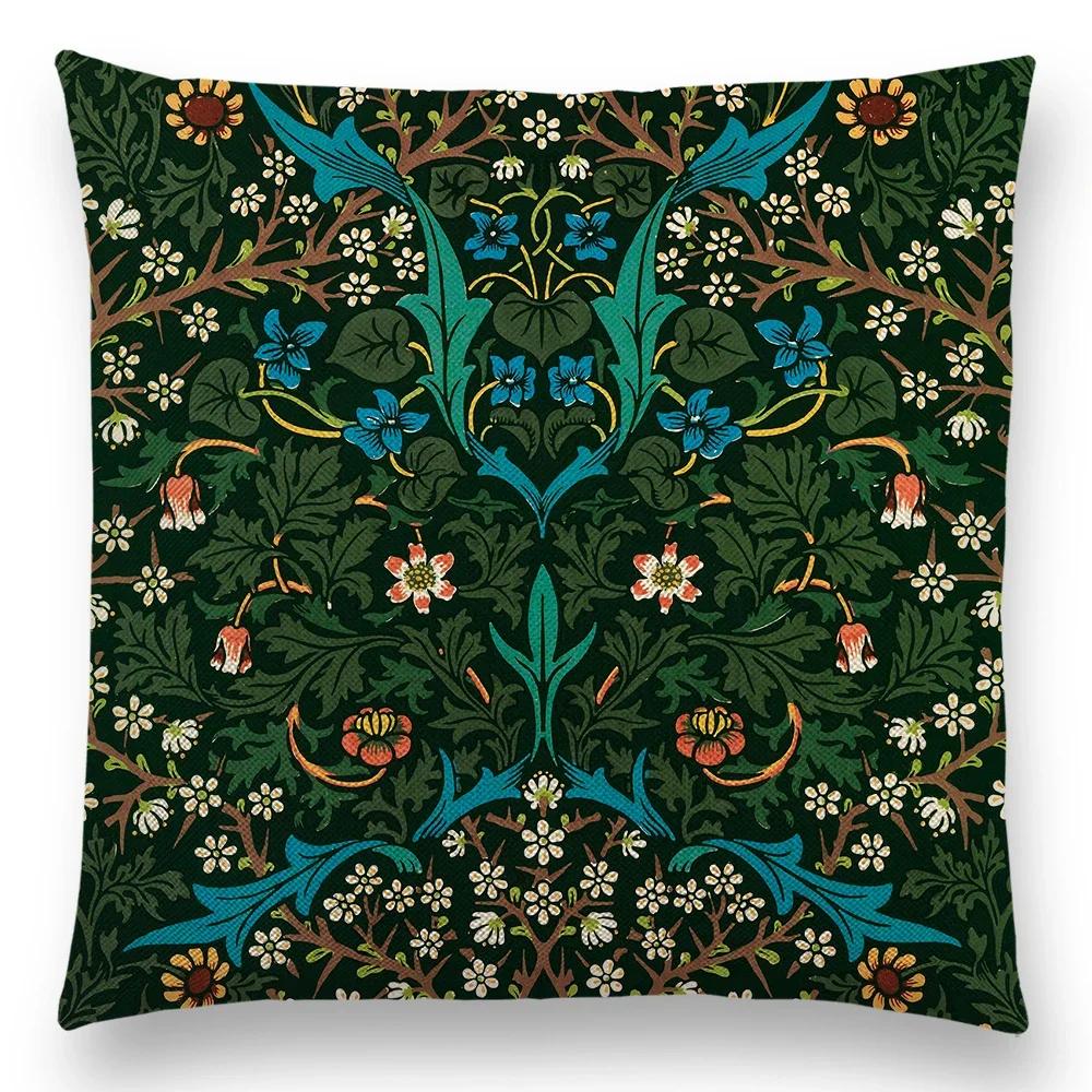 William Morris Thief Red Cushion Cover  Luxury Throw Pillow Home Decor for Sofa Living Room Pillow Case ///