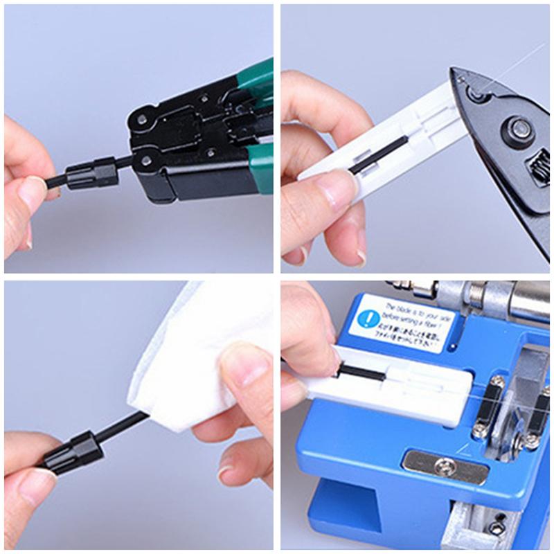 10Pcs Single-Mode Fiber Optic Sc/Upc Quick Fast Field Assembly Connector Cable