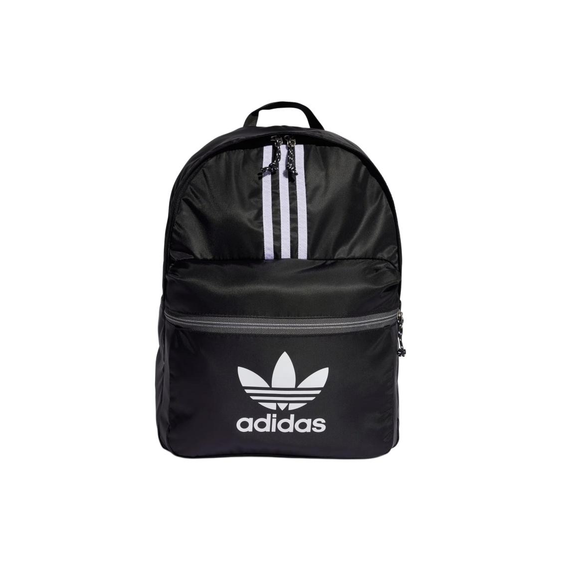 Adidas Originals Trefoil Recycled Polyamide Backpack Unisex Black One Size