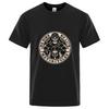 2025 Summer and Autumn Skull Motorcycle Printed T-shirt Loose and Casual Short-sleeved Men's and Women's Sportswear Top