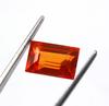 8.65 Carat Exclusive Emerald Shape Orange Sapphire Certified Sri Lanka Gemstone SN605
