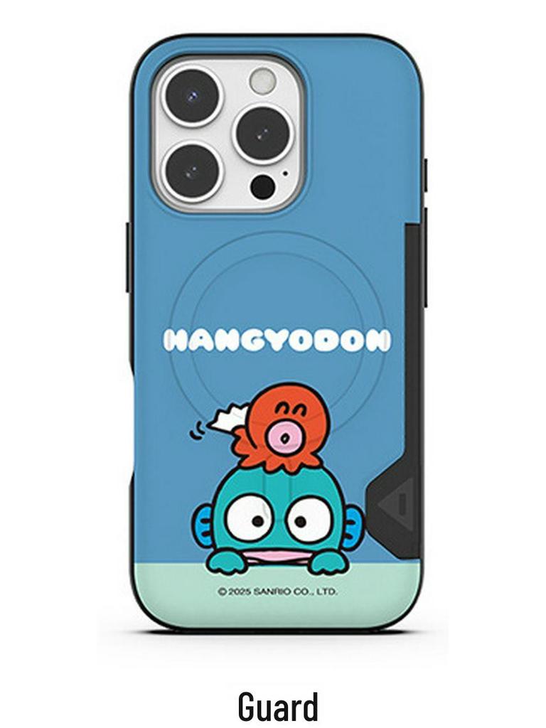 Magnetische Schutzhülle für iPhone 17 Pro Max mit Kartenschlitz - Hello Kitty & Kuromi