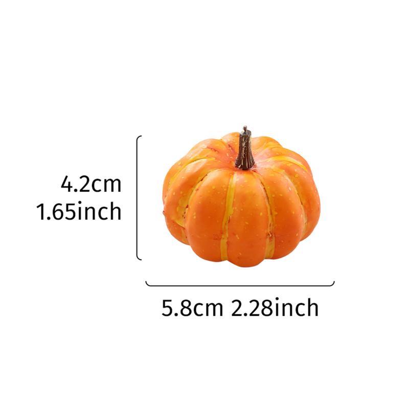 Realistic Halloween Pumpkin Ornaments Durable Festive Decorations Cute Photo Props for Yard Patio Party Display