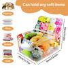 Clear Bean Bag Chair Cover, Reusable Plush Toy Organizer for Adult Toddler, Room Decor Reading Couch Floor Dorm