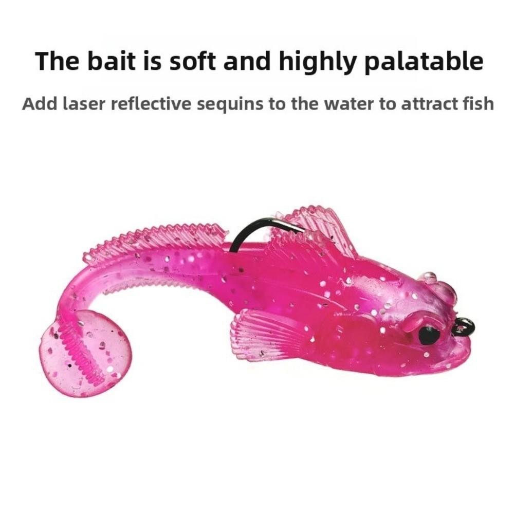 2 Stück 12g Gewicht Silikon Goby Köder Jig Haken Sinkender Weichköder Swimbaits Swimbait Angeln