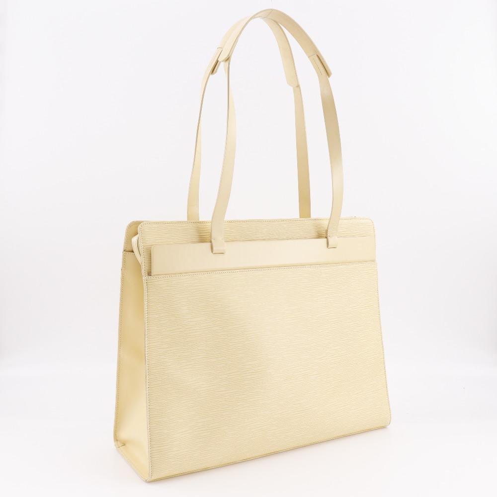 LOUIS VUITTON Croisette PM Tote Bag M5249A Vanilla cream Epi Leather Women Used