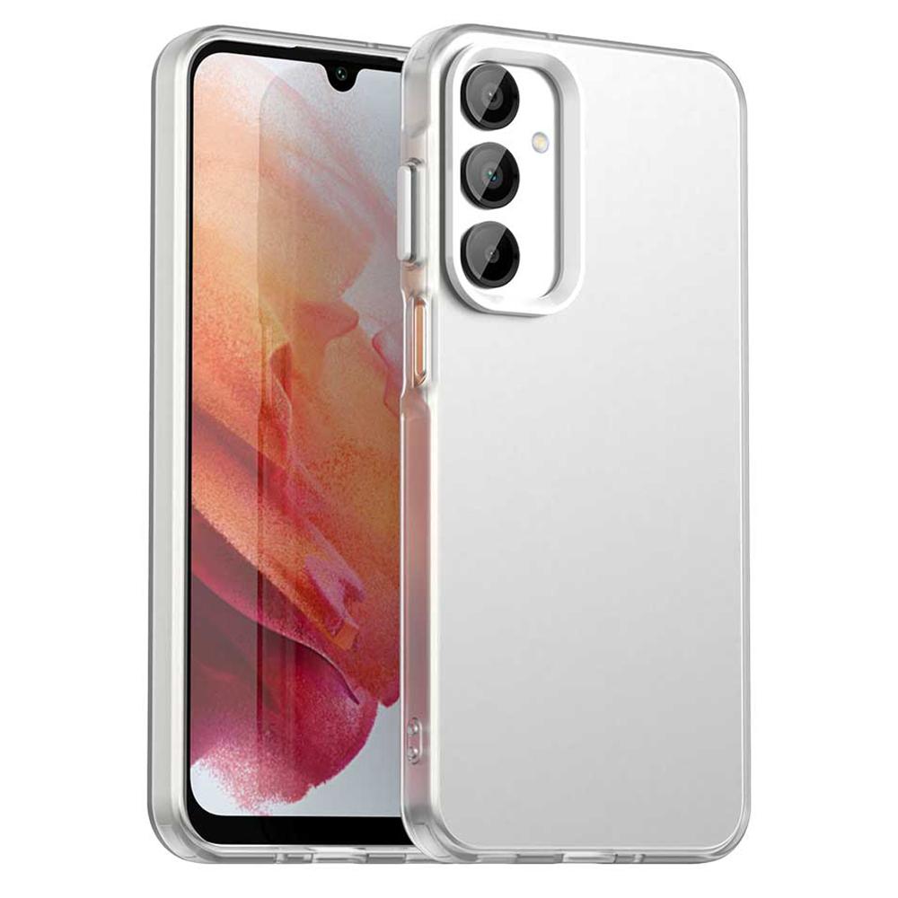 

For Samsung Galaxy A36 5G/A56 5G Case PC+TPU+PET Matte Anti-Drop Phone Back Cover White