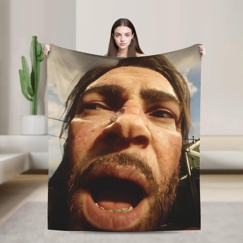 Arthur Morgan Blanket Multi-size Cozy and Lightweight Throw Blankets for Sofa Couch and Bed